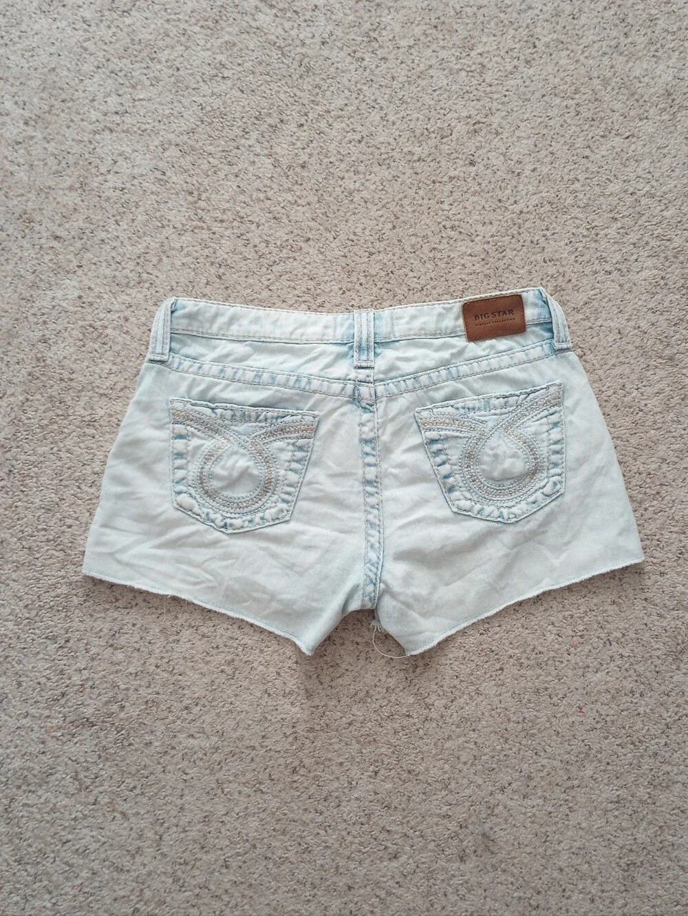 Big Star Jean Shorts Light Wash Size 29 Country Cowgirl Western